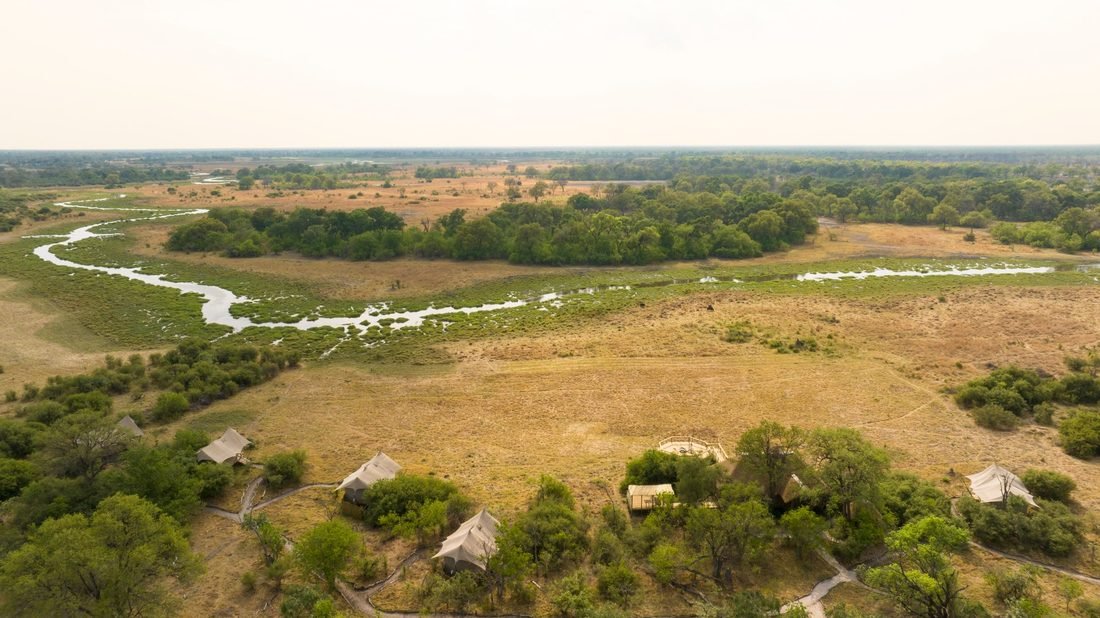 Camp Khwai from the air